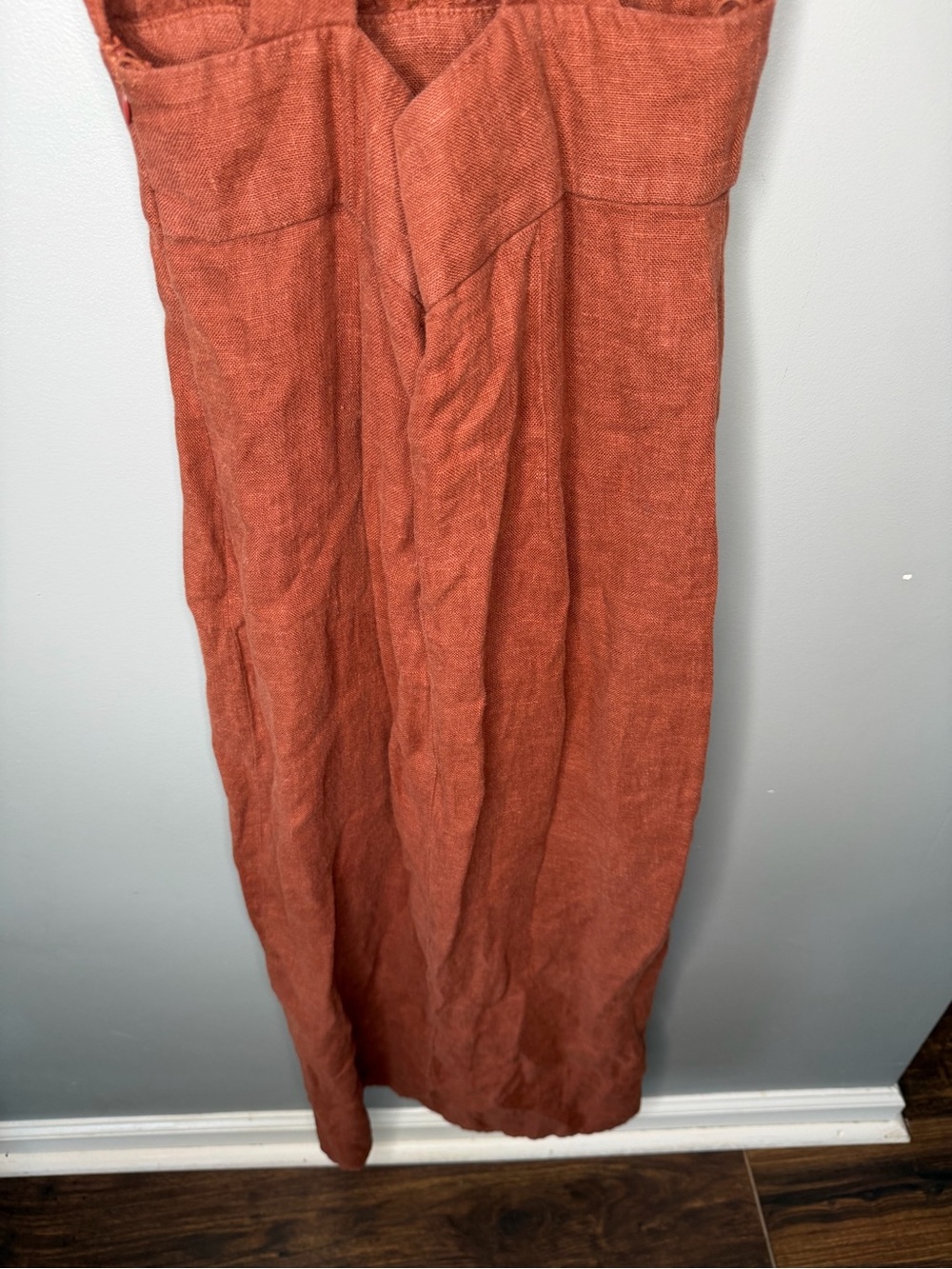 Zara Linen Midi Gold Detail - Picture 10 of 13